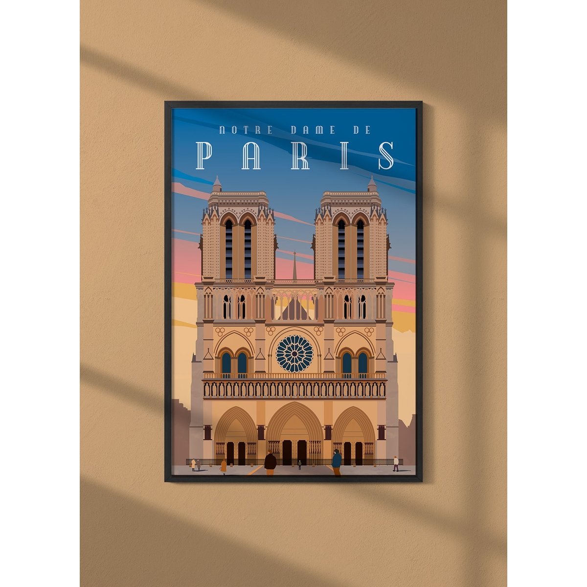 Affiche Notre-Dame de Paris blanc, L'AFFICHERIE
