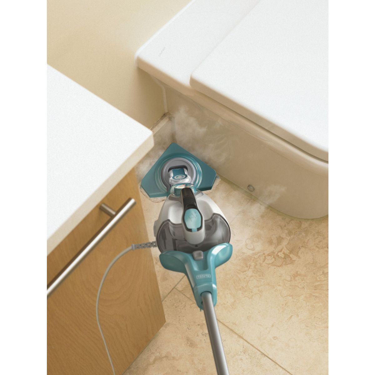 Balai vapeur BHSM169DSM-QS bleu, BLACK & DECKER