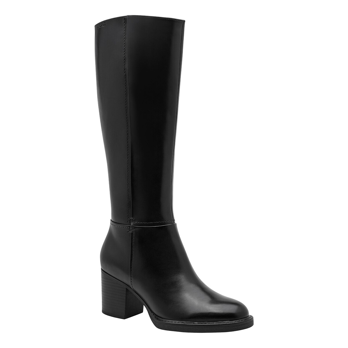 Botas com saltos pequenos, pele, sola antiderrapante preto , TAMARIS