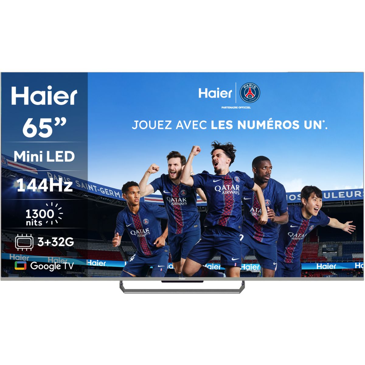 TV Mini LED H65M90EUX (2026) 65" (165 cm) couleur unique, HAIER