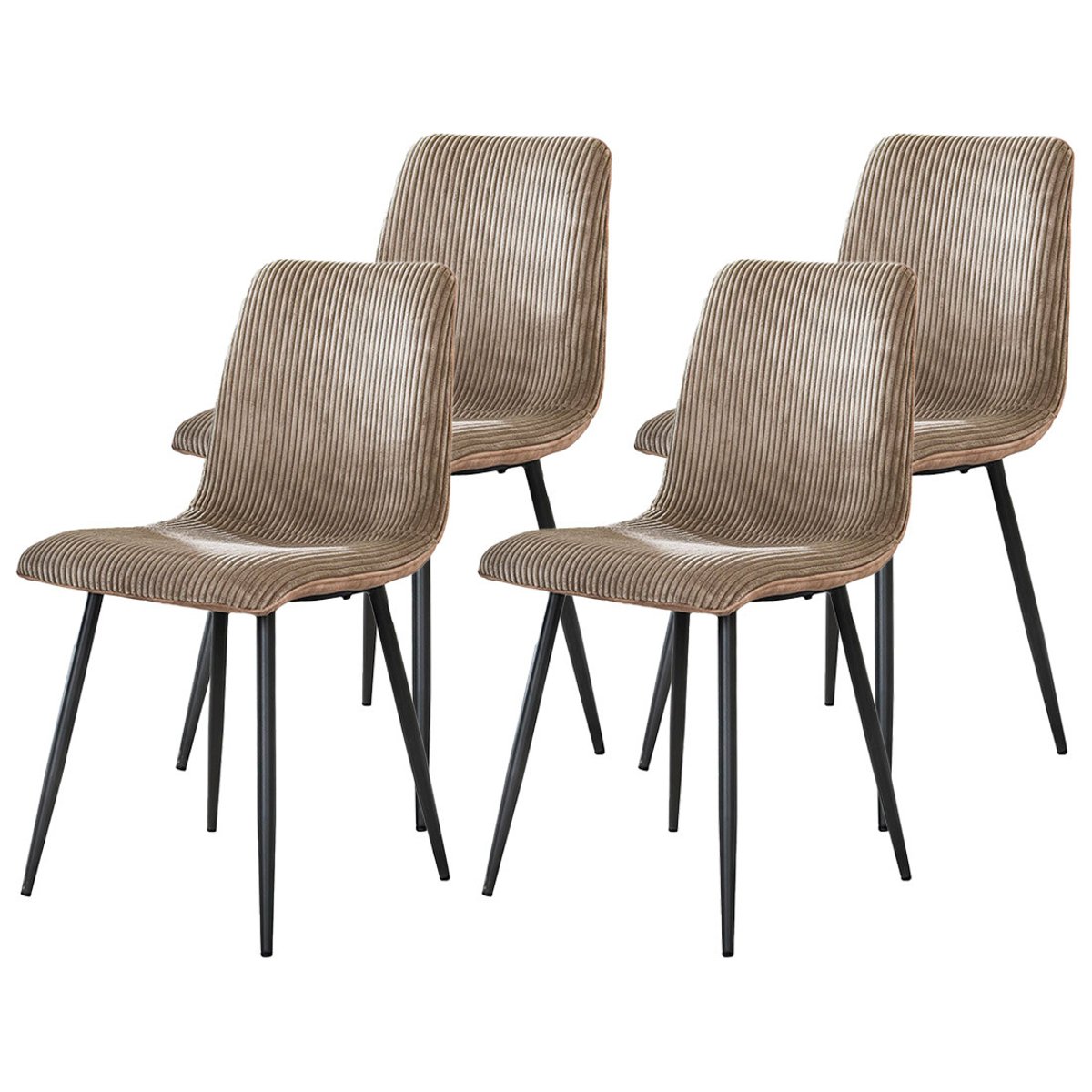 Lot de quatre Chaises - IRIS latte, BEST MOBILIER