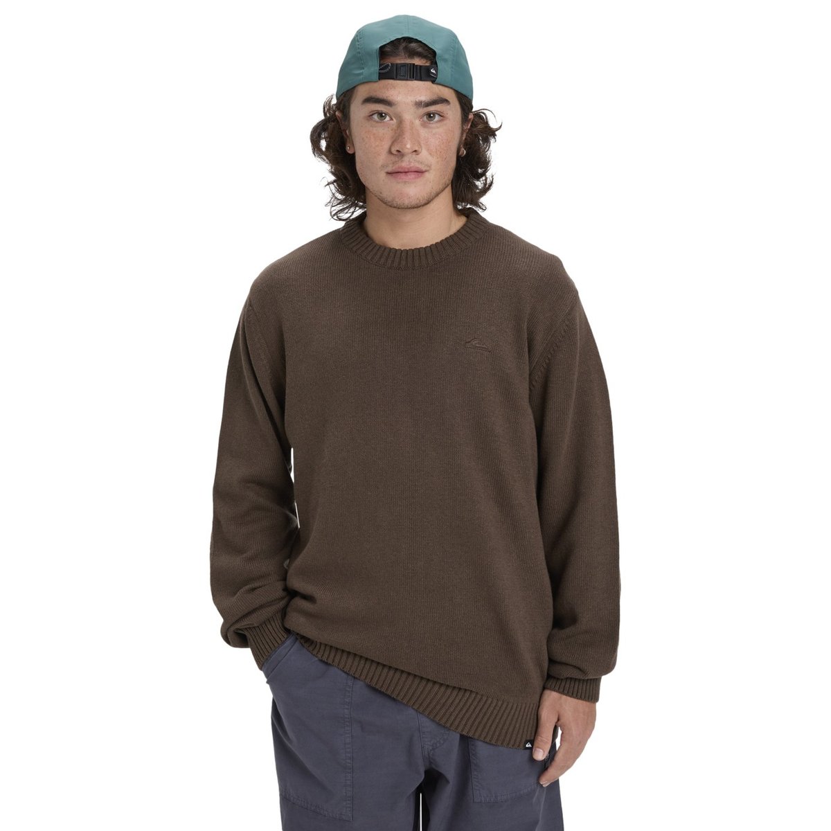 Pull SALT WATER marron chocolate brown, QUIKSILVER