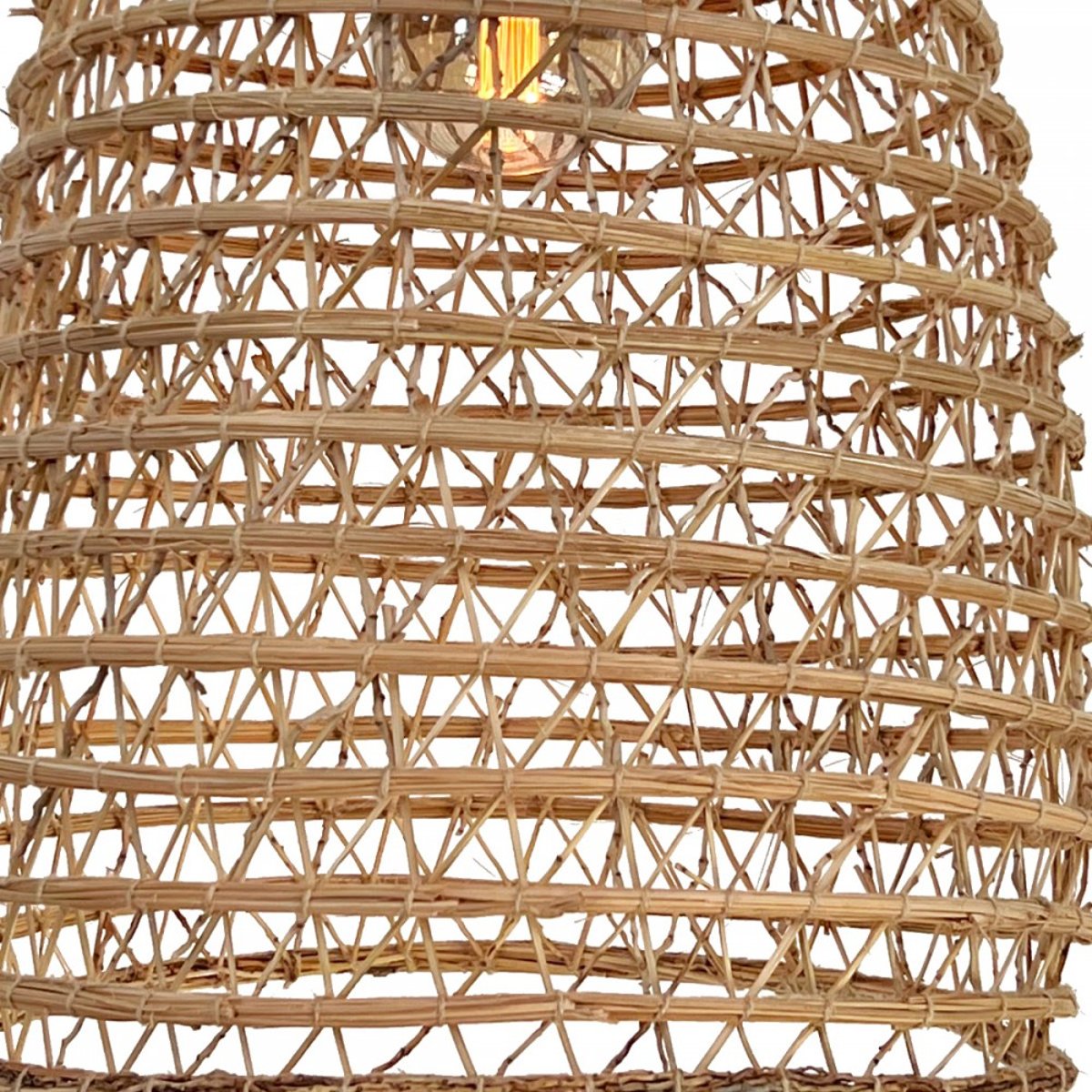 Suspension tressée en fibres de palmier, N80 beige, GERARD LAMY