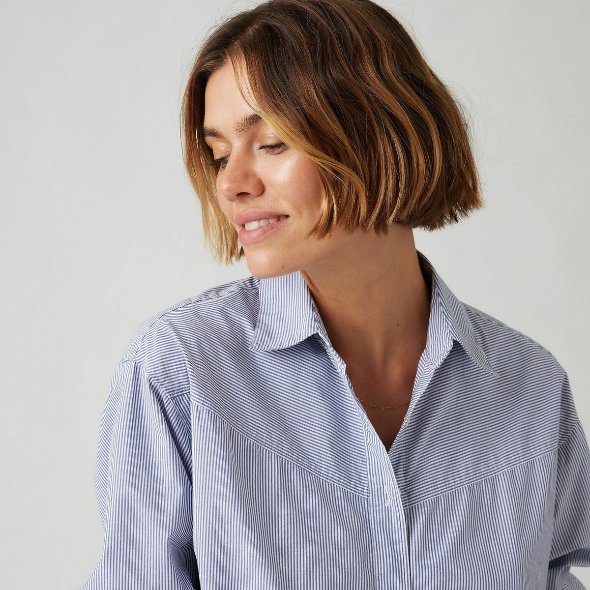 Harlie Novelty Bf Shirt blue striped, LEVI'S