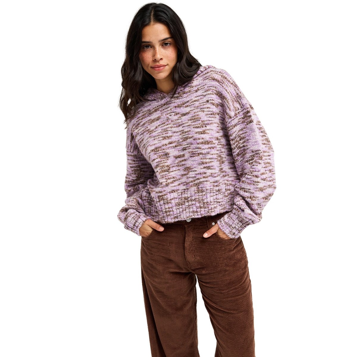 Pull à capuche CATCHING AIR. rose pink lavender, ROXY