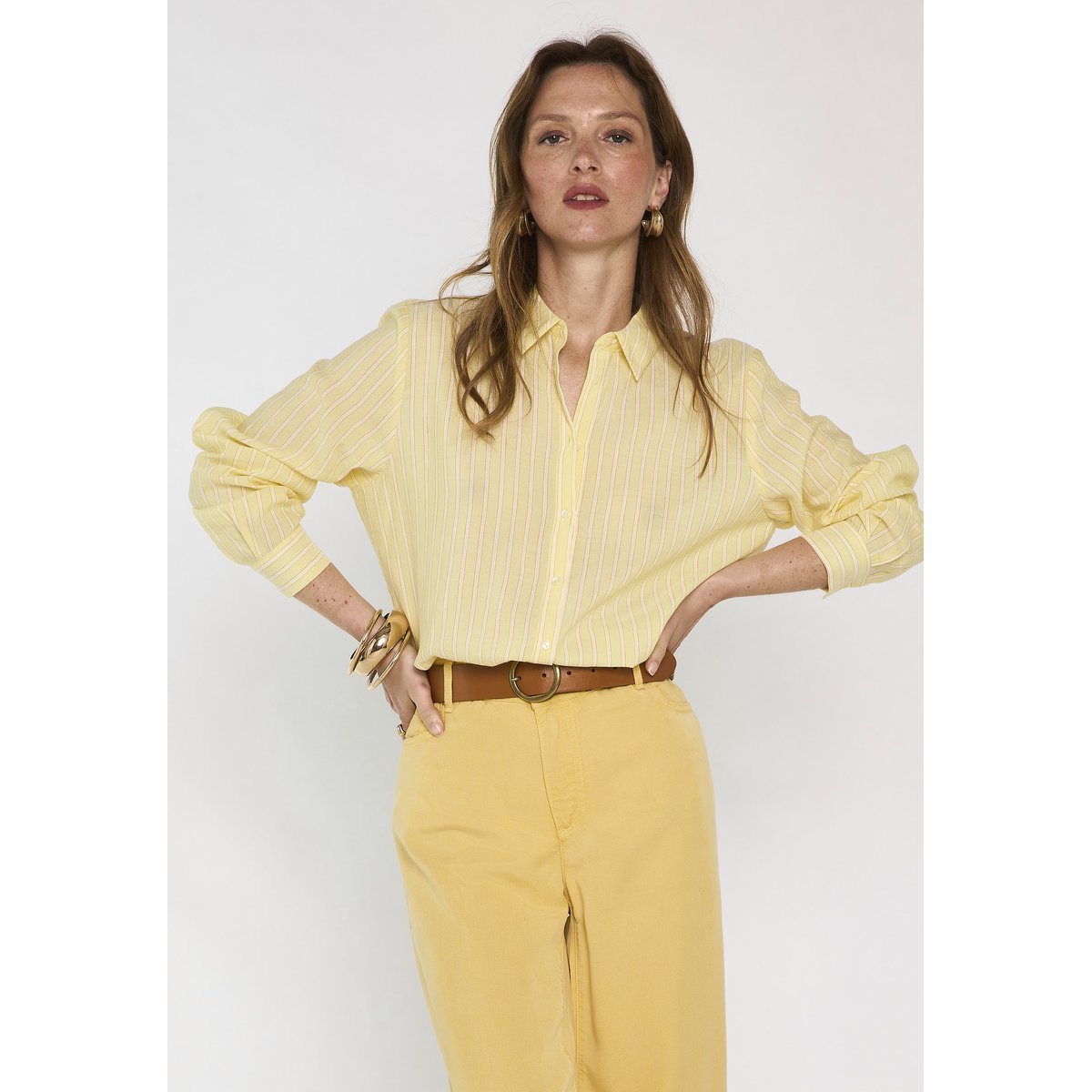 Chemise rayée à manches longues CARLA soleil, Maison 123