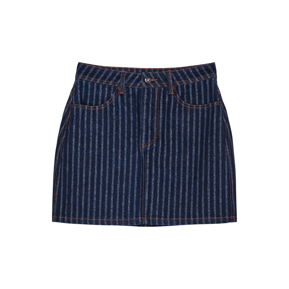 Jupe en jean 365 D bleu herringbone denim, ELEMENT