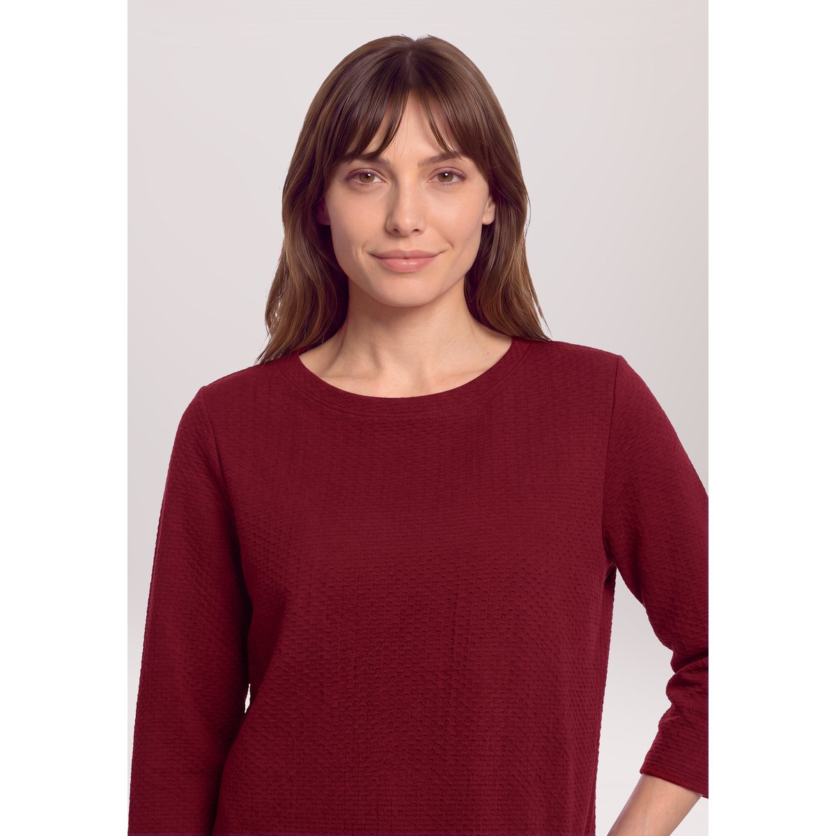Haut casual avec structure fall burgundy, BETTY & CO