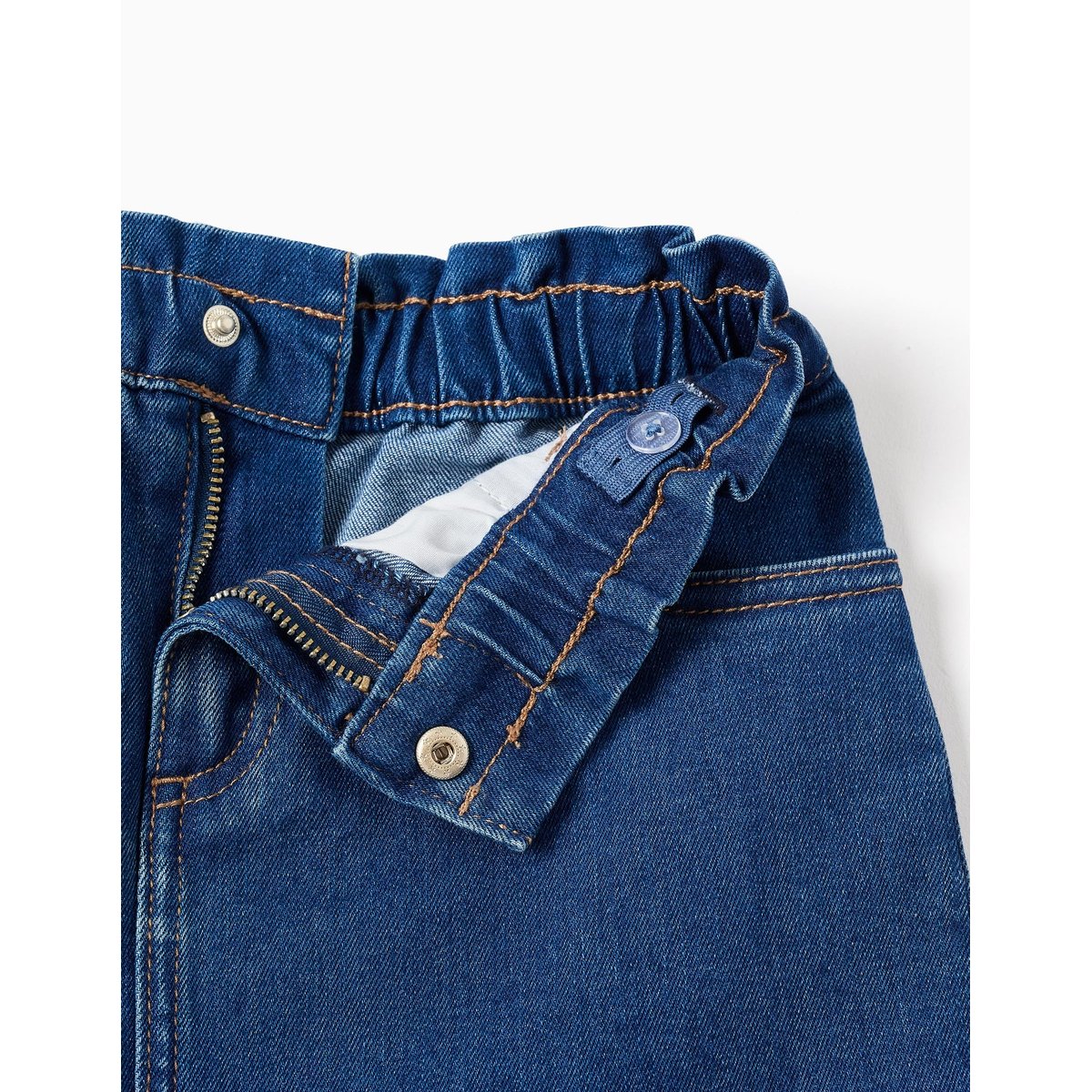 Jupe en jean avec 4 poches bleu, ZIPPY
