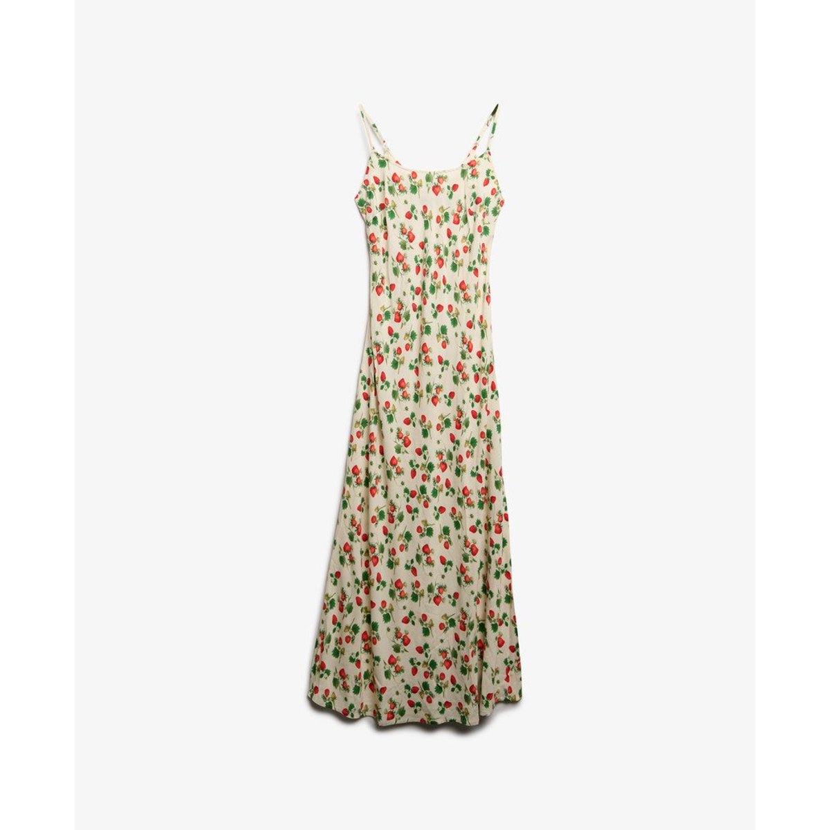 Robe nuisette longue asymétrique fraise, SUPERDRY