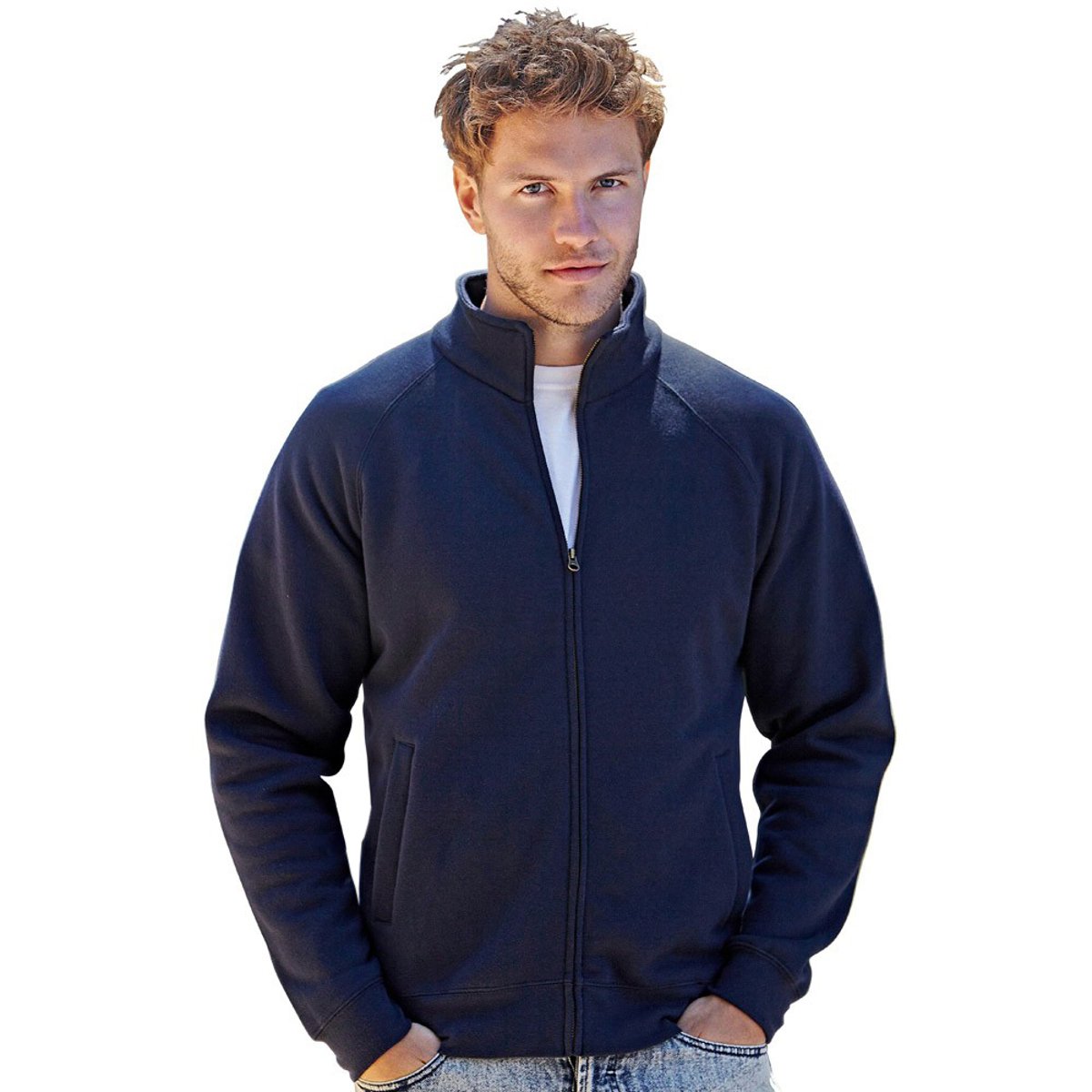 Sweat-shirt bleu marine, FRUIT OF THE LOOM