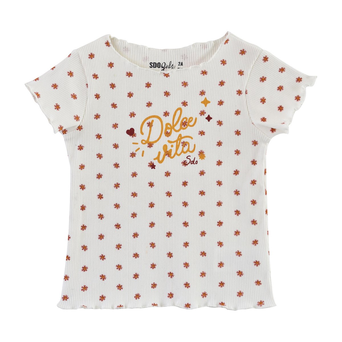 T shirt fille edwige beige, SUCRE D'ORGE