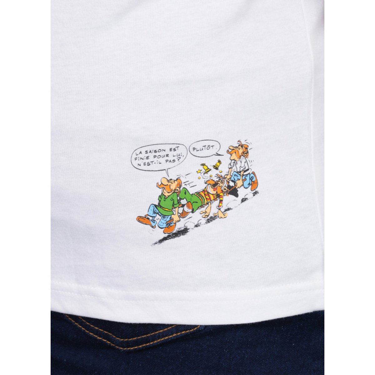 T-shirt en coton biologique blanc uni pourvu d'une coupe droite blanc, RUCKFIELD