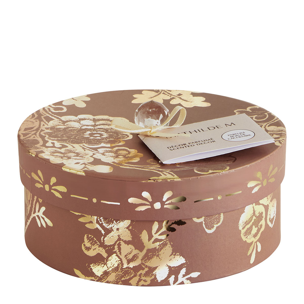 Coffret décor parfumé Bois de Cachemire TRÉSOR DE FLEURS rose, MATHILDE M