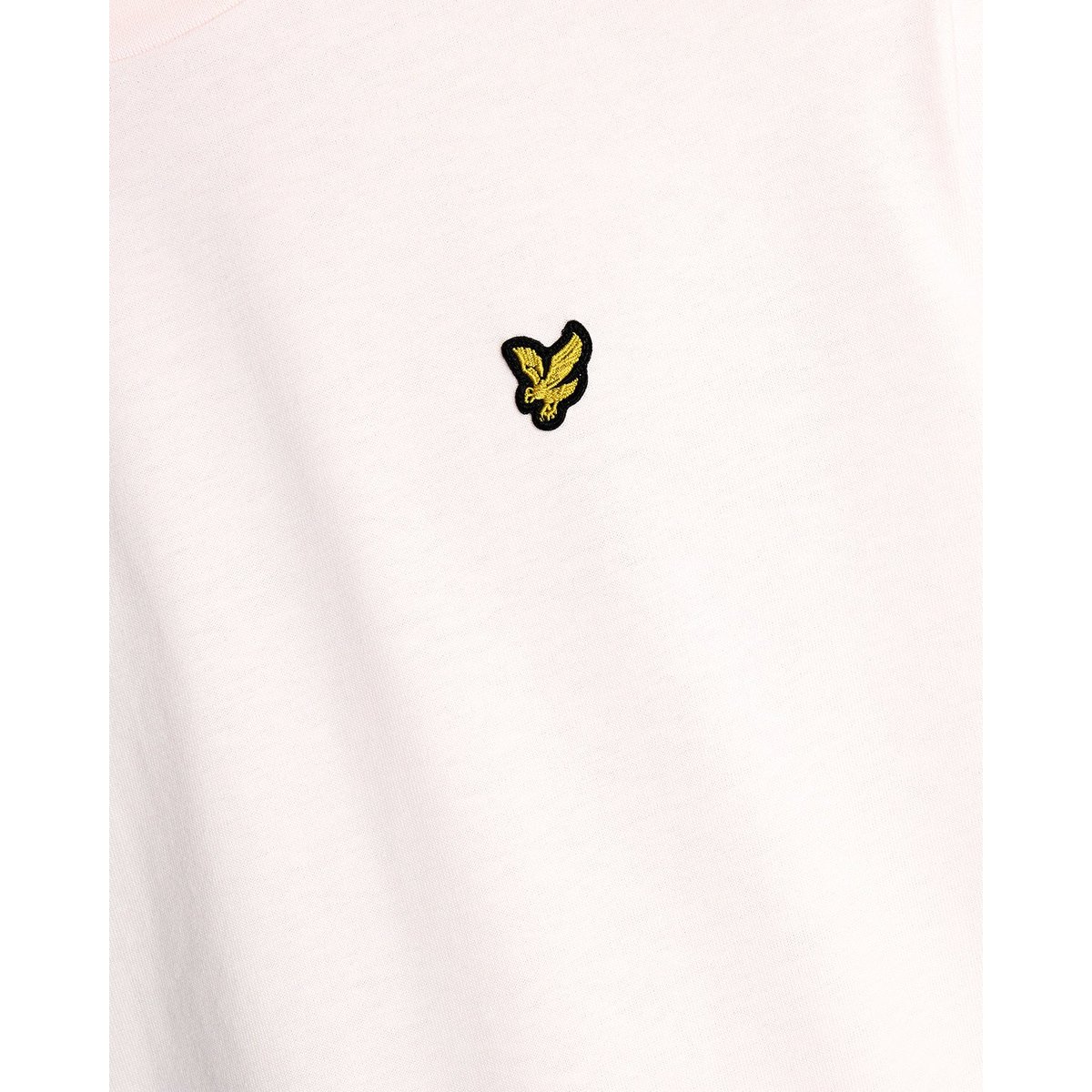 T-shirt en coton col rond rose clair, LYLE & SCOTT