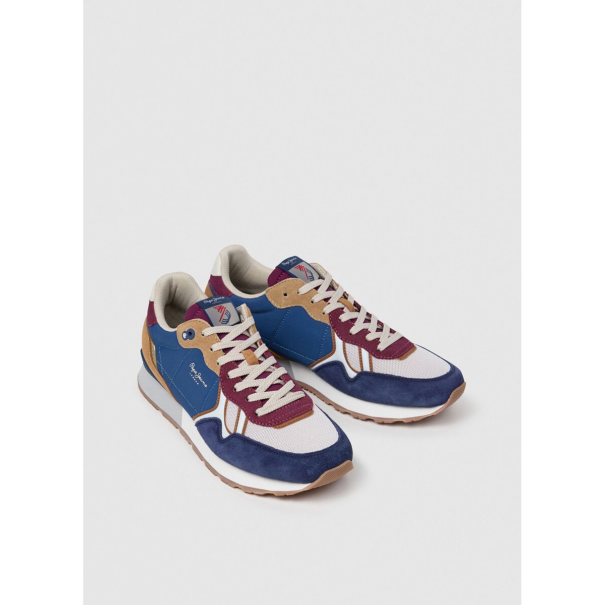 Baskets Brit Back bleu marine, PEPE JEANS