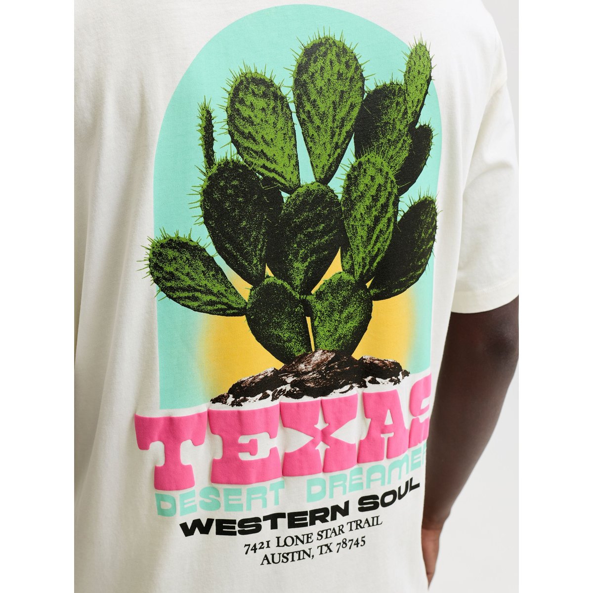 T-Shirt egret, JACK & JONES