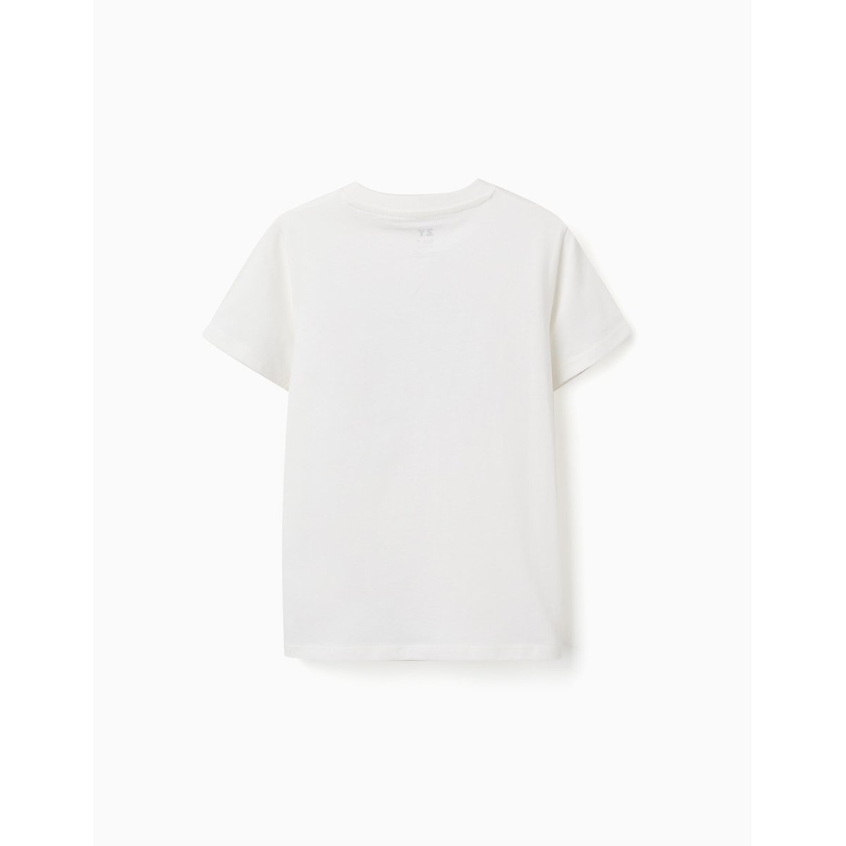 T-shirt en coton avec imprimé formes blanc, ZIPPY