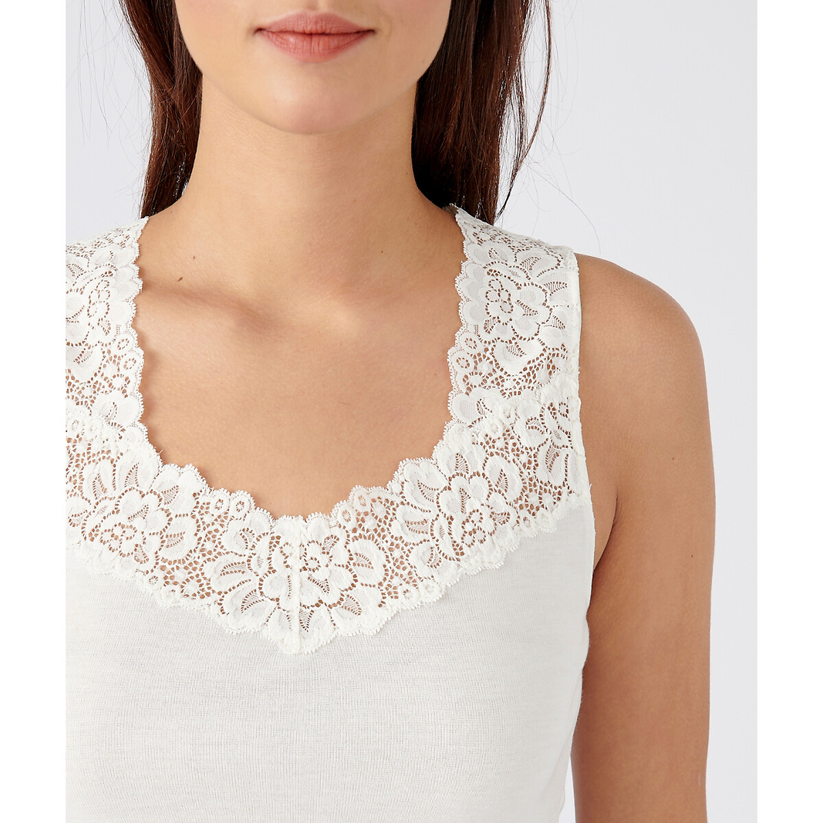 Débardeur Thermolactyl Feminine Touch Degré 2 blanc cassé, DAMART