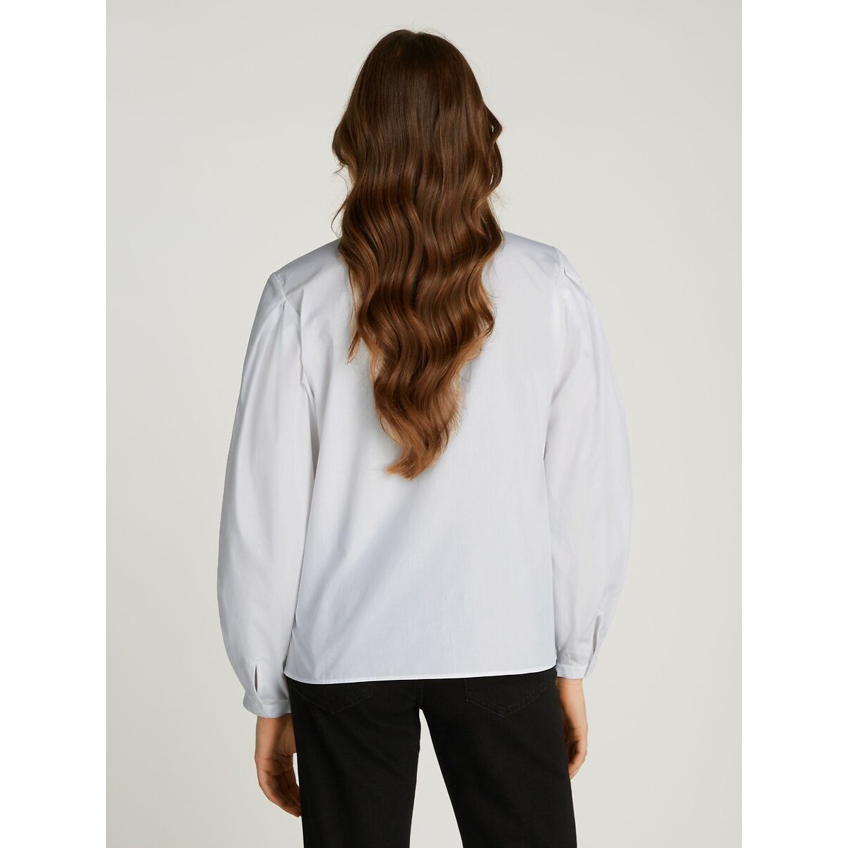 Blusa a maniche lunghe bianco, TOMMY HILFIGER