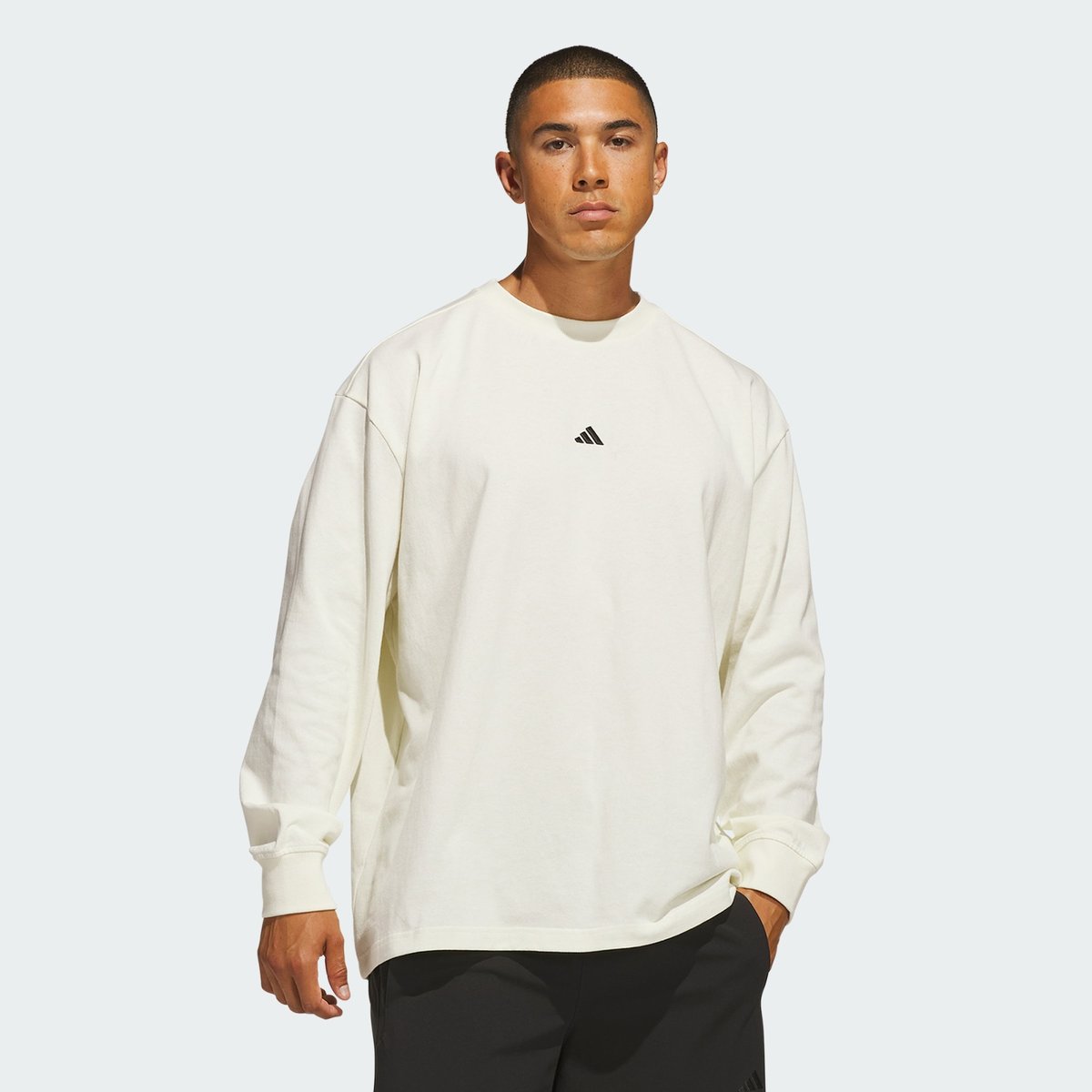 T-Shirt À Manches Longues Basketball En Jersey Adidas T-Shirt À Manches Longues Basketball En Jersey Adidas off white, adidas Performance