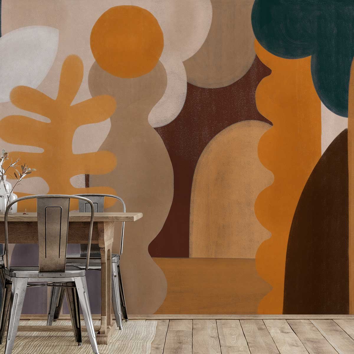 Papier peint foret en automne intissé, HEXOA