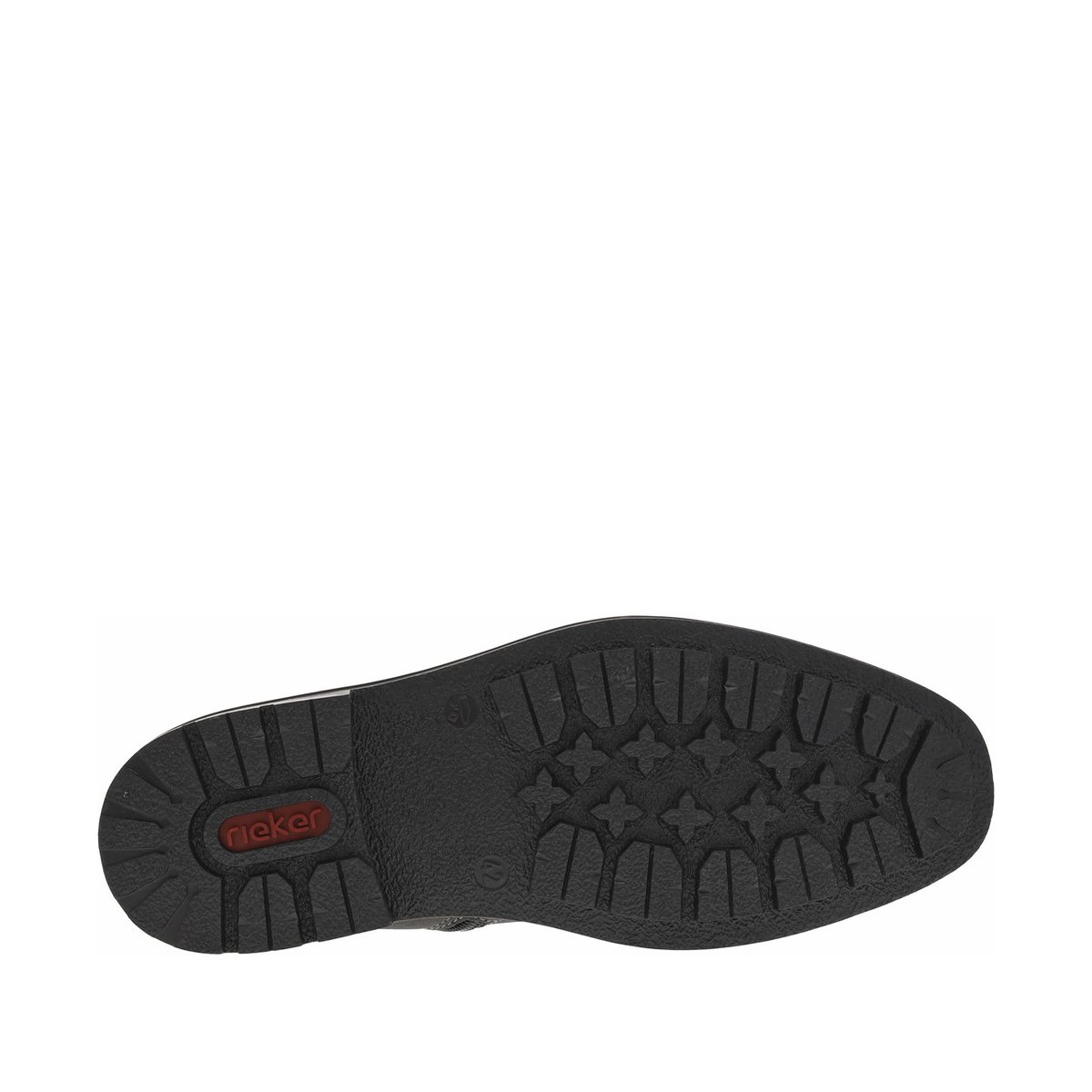 Bottines en cuir grises à talon décroché bas avec des lacets et 2 zips latéraux grises, RIEKER