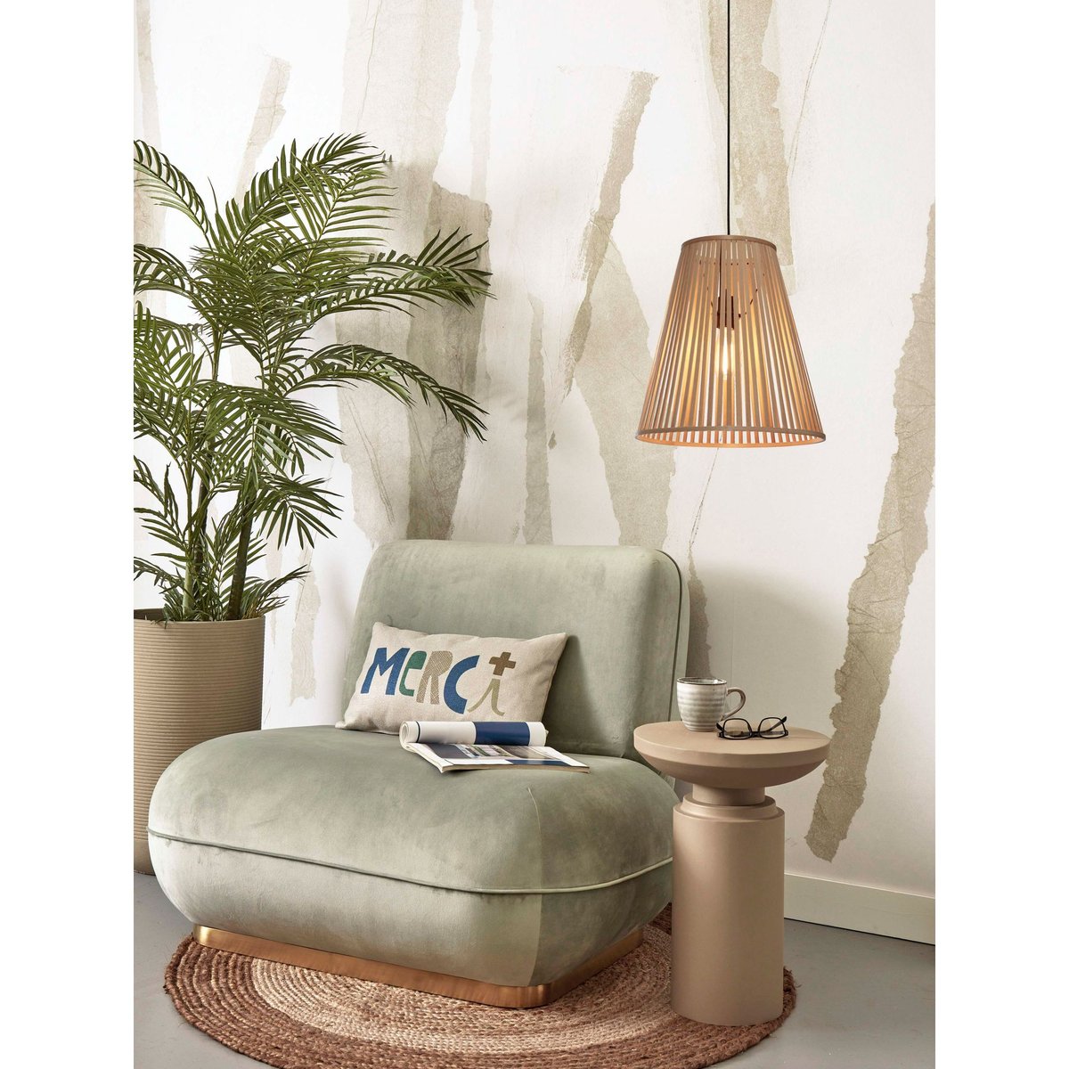 Lampe Suspendue Bambou MERAPI naturel, GOOD & MOJO