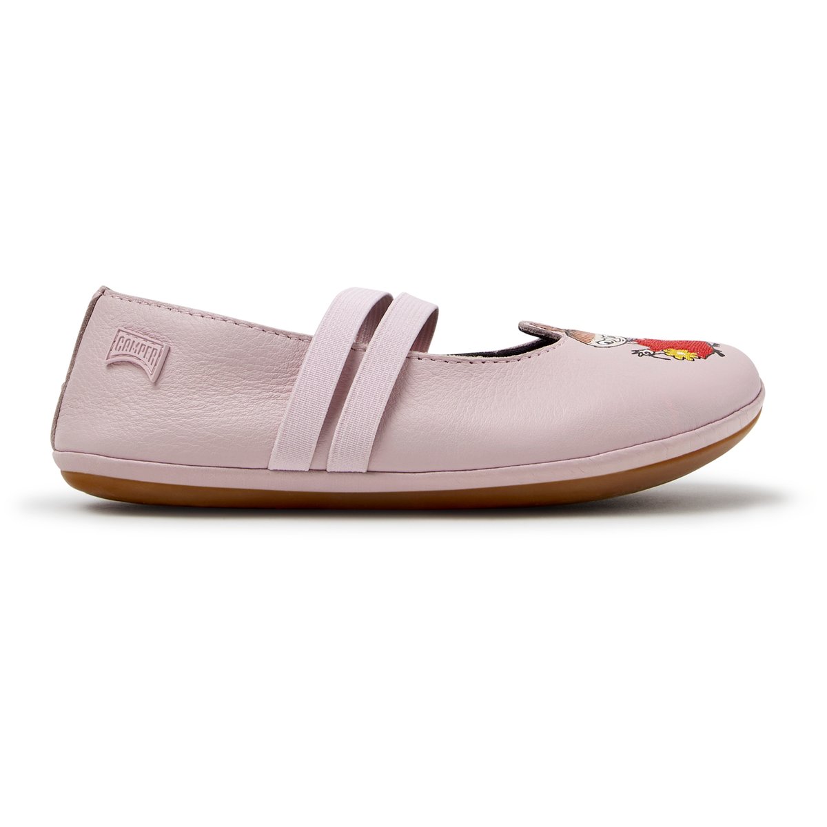 Ballerines Right Smooth Leather rose pastel 001, CAMPER