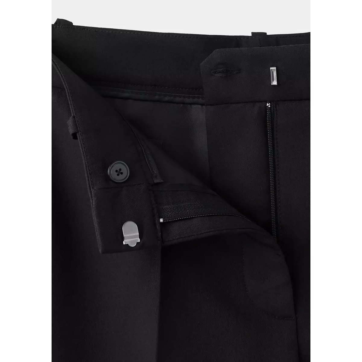 Pantalon droit costume noir, MANGO