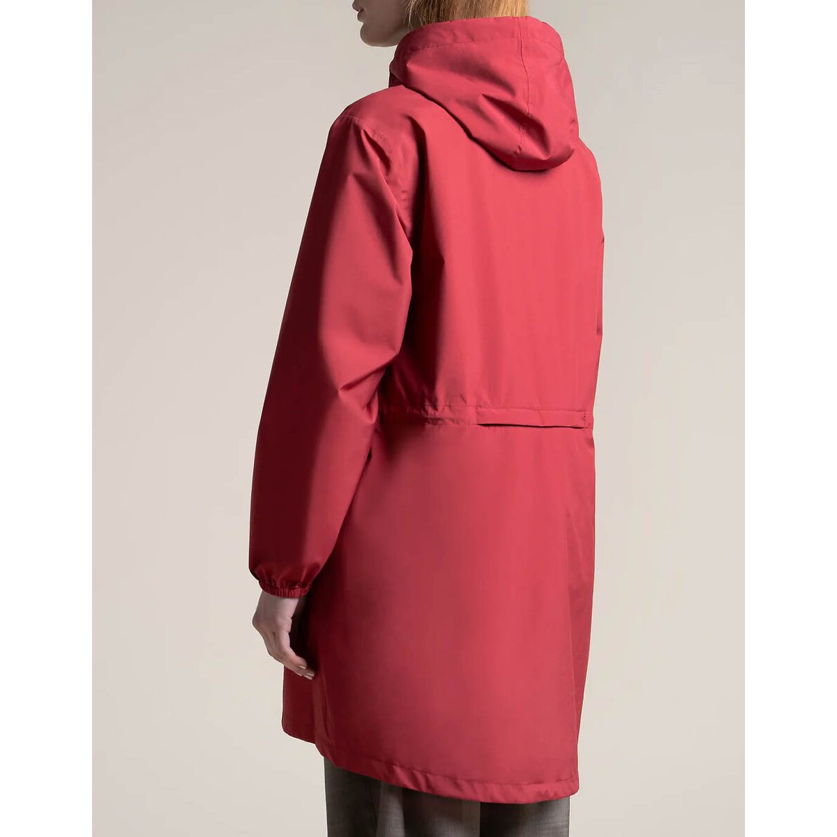 Coupe-vent zippé mi-long AMELOT cerise, FLOTTE