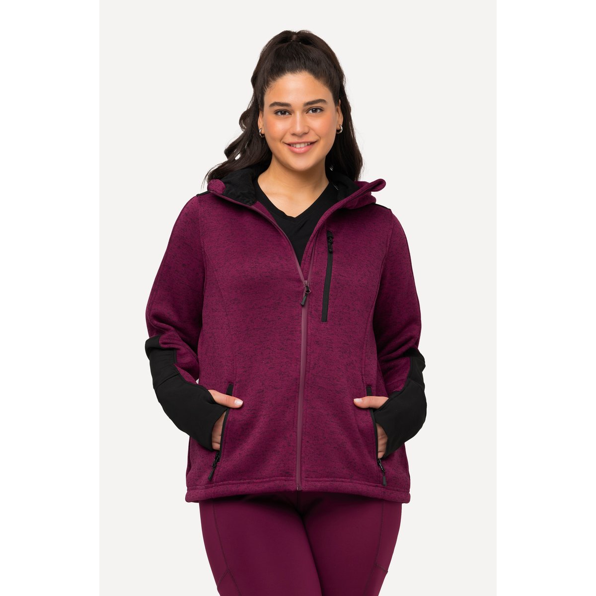 Veste polaire à capuche mûres, ULLA POPKEN