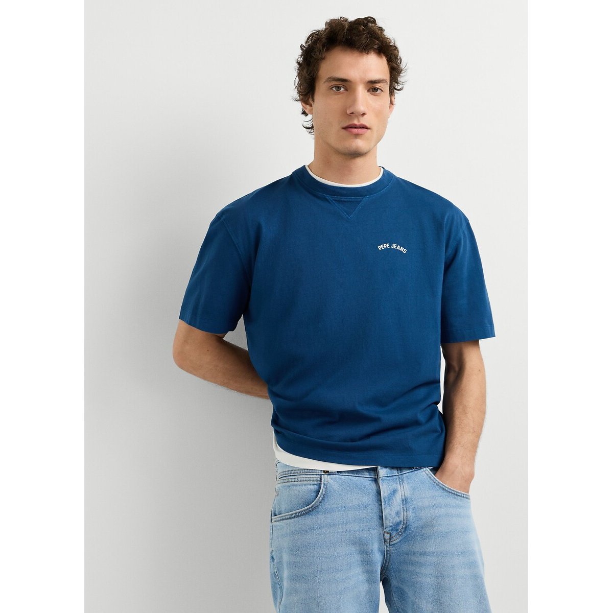 T-shirt manches courtes, JOHN bleu, PEPE JEANS