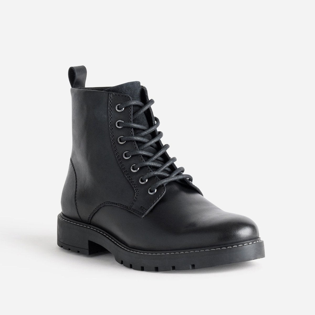 Boots en cuir LUCIUS noir, ERAM