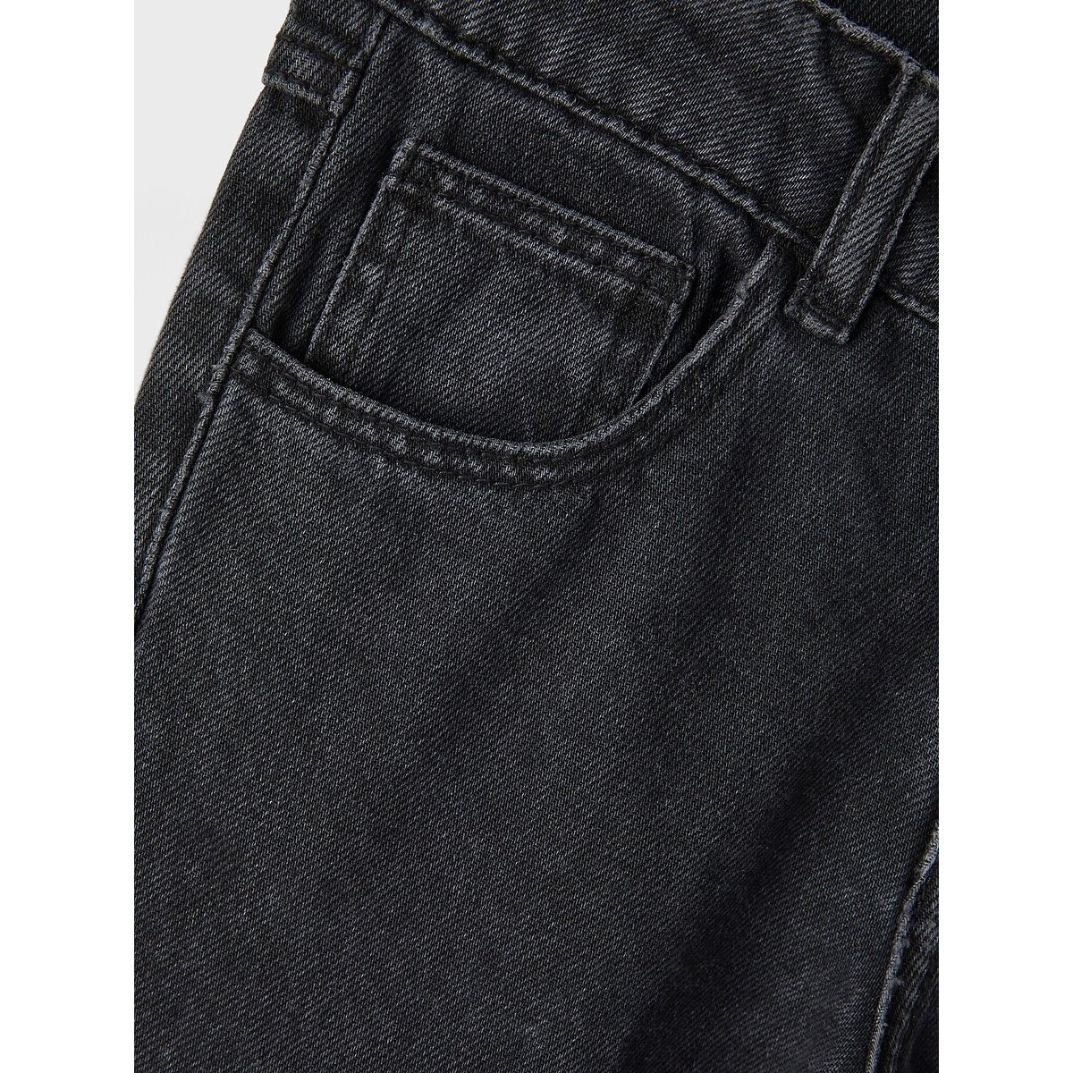 Jeans a zampa con paillettes sul davanti nero , NAME IT