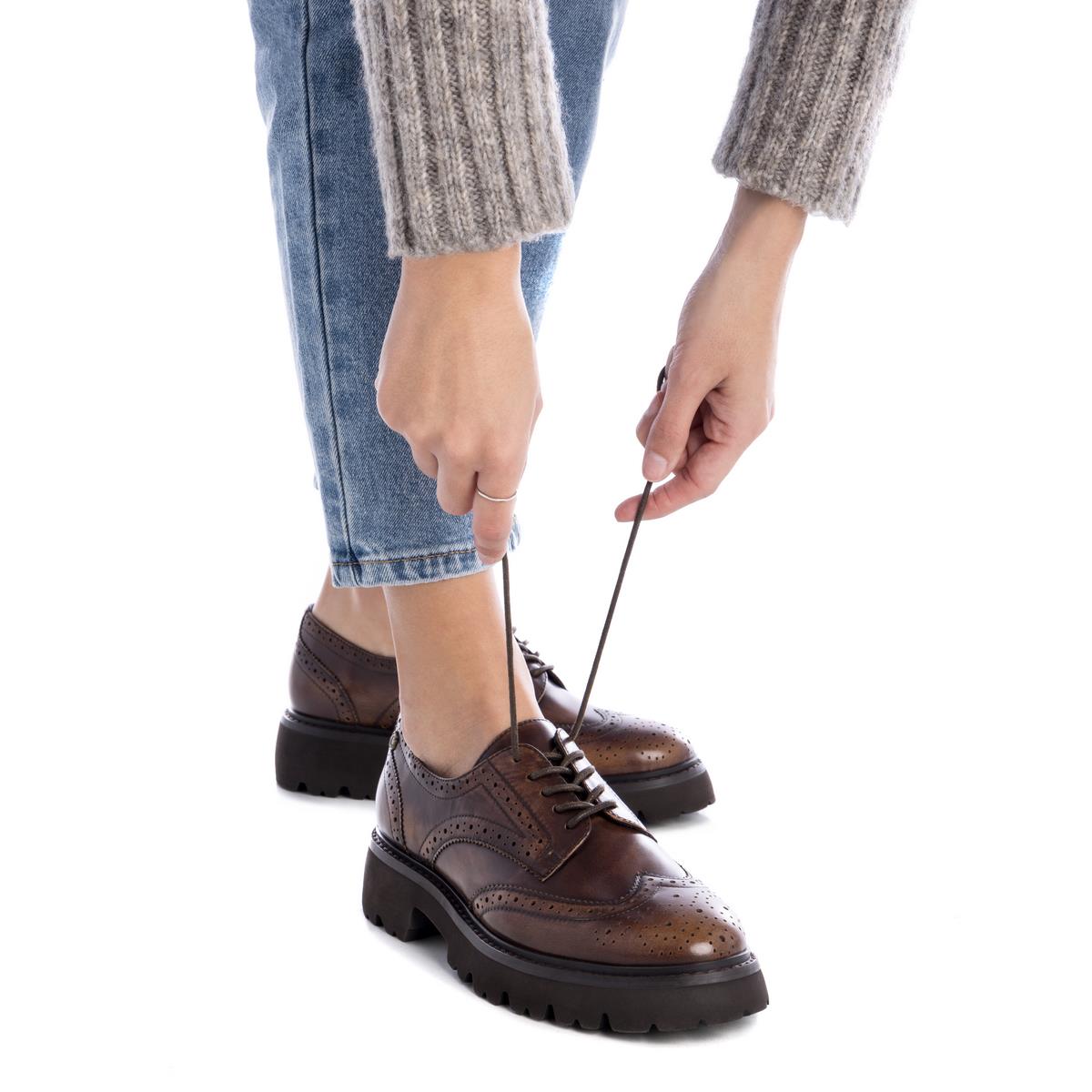 Chaussure Blucher/Derby Plaine Décontractée Lacets brun, CARMELA