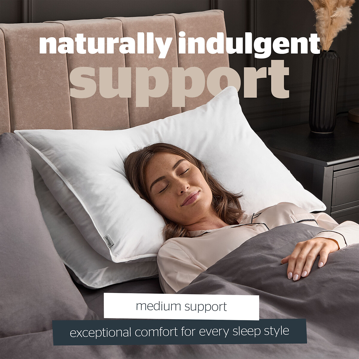 Hungarian Goose Feather Down Pillow white, SILENTNIGHT