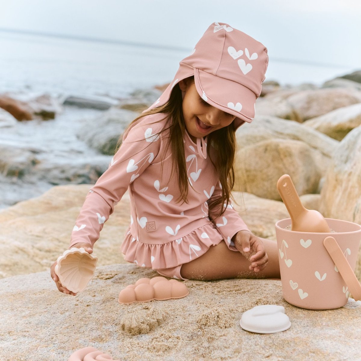 Set de plage Gilma rose, écru, LIEWOOD