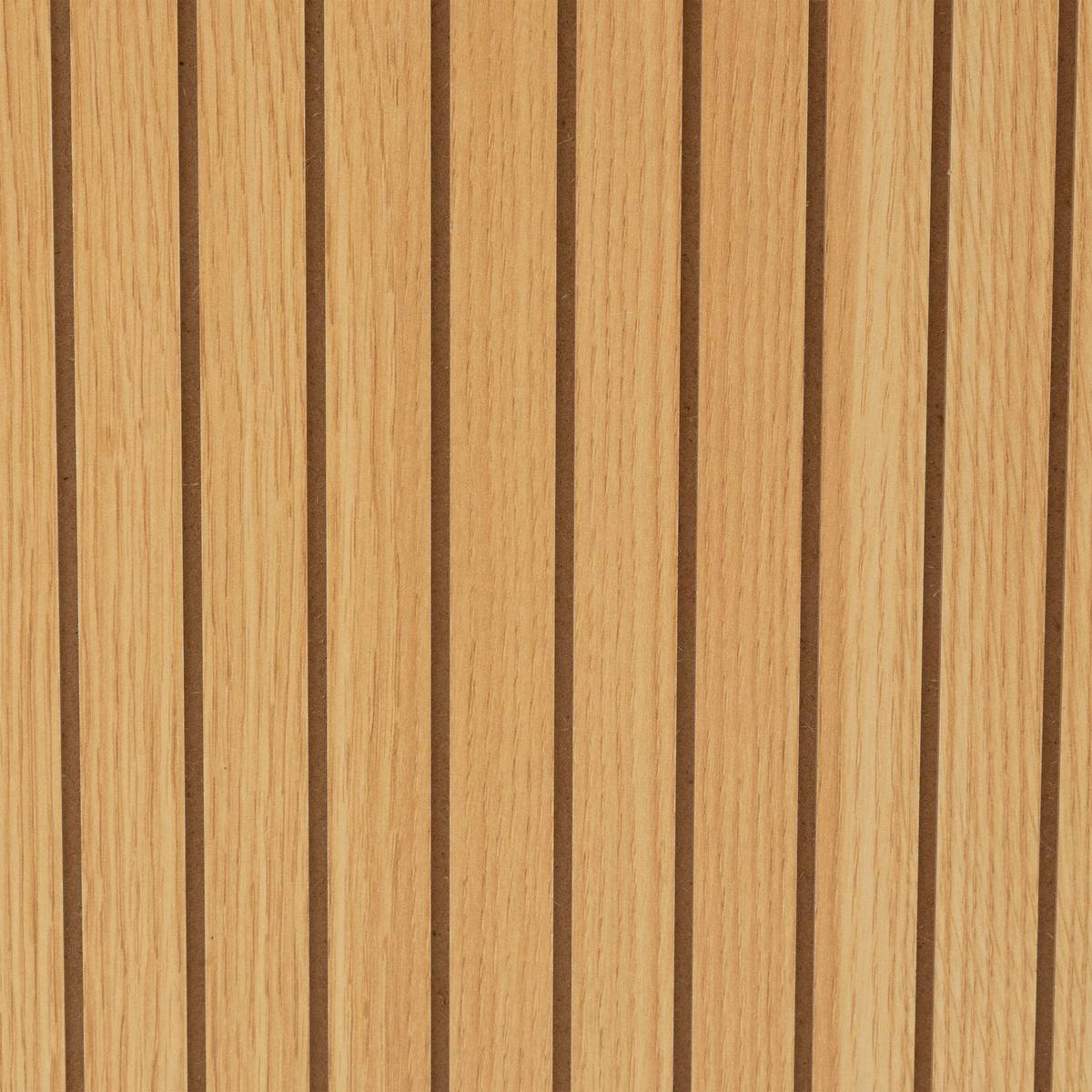 Étagère 3 cases en bois rainuré TASSO marron, 5FIVE SIMPLY SMART