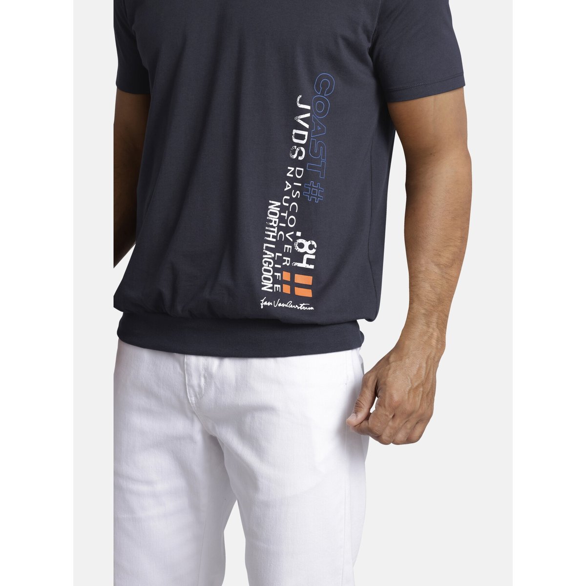 T-shirt GILBRECHT bleu foncé, JAN VANDERSTORM