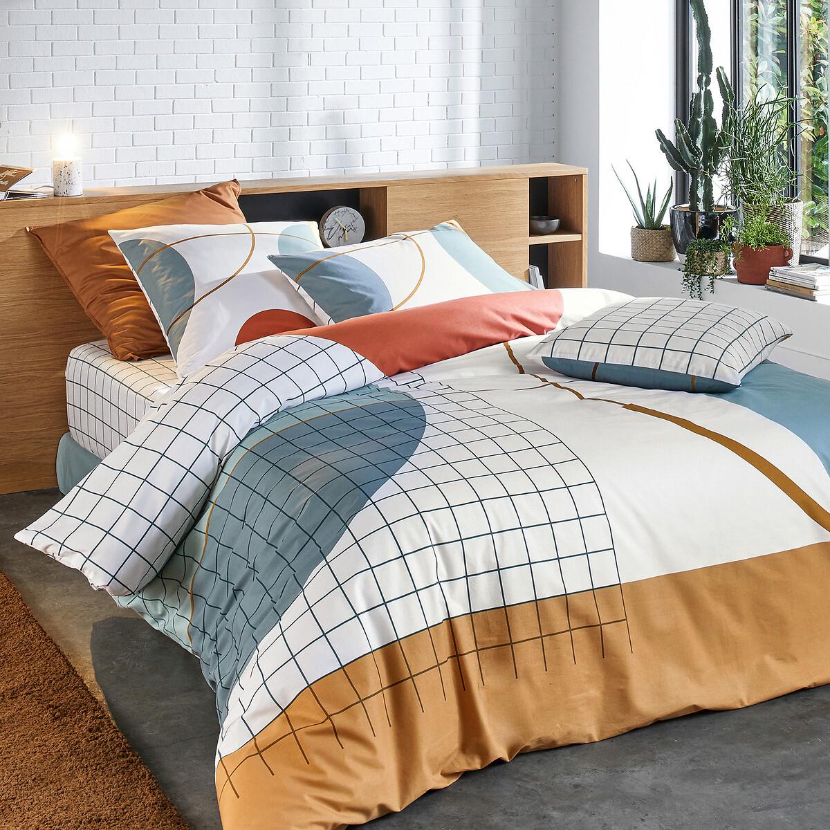 Housse de couette en coton, Melbourne imprimé multicolore, LA REDOUTE INTERIEURS
