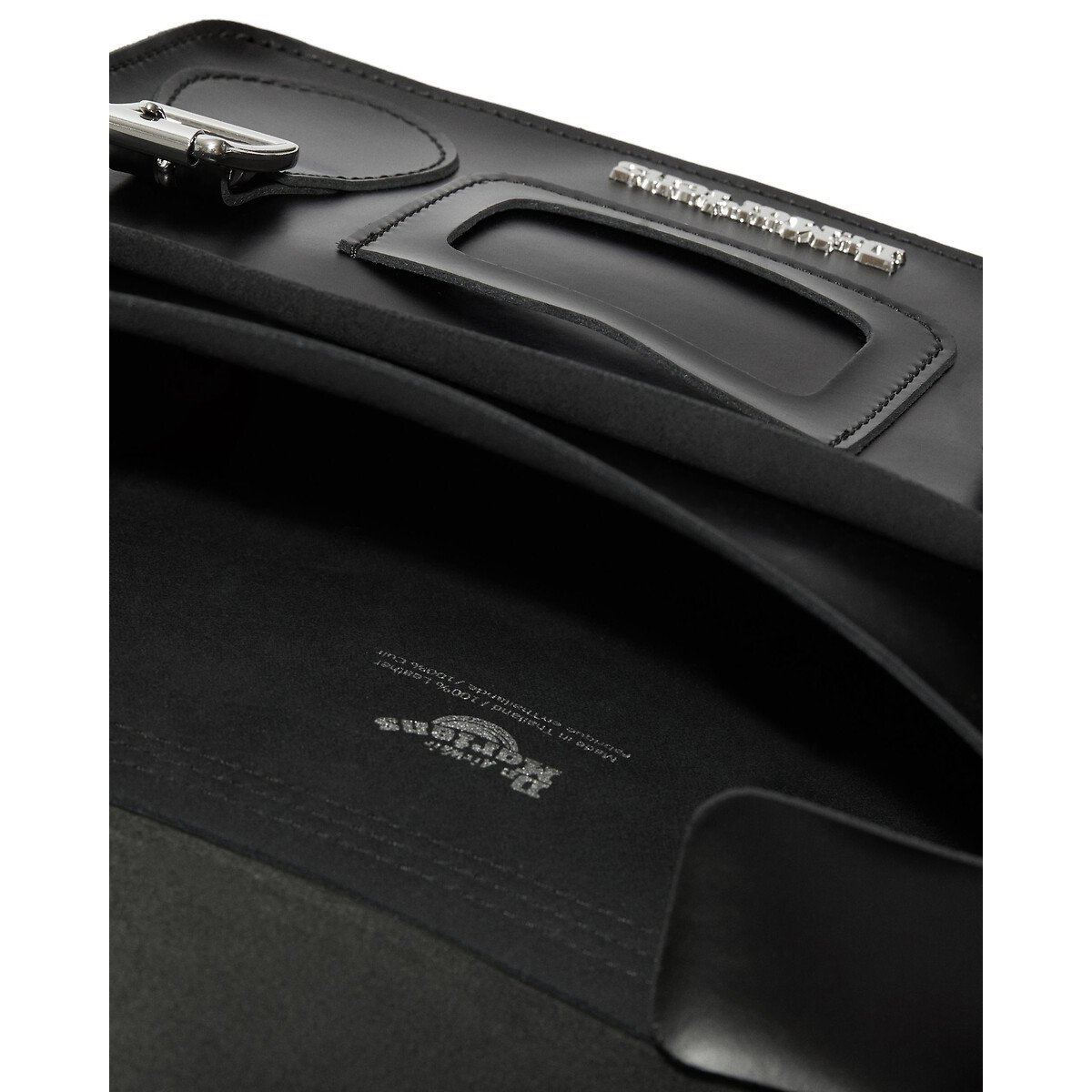 Borsa a tracolla in pelle liscia nero , DR. MARTENS