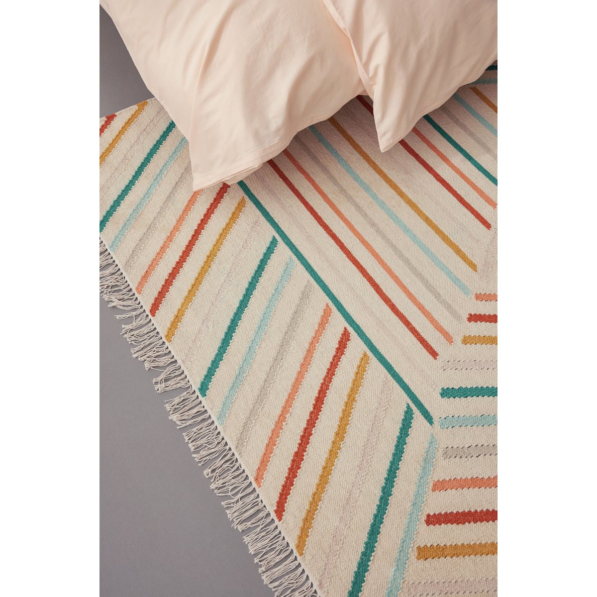 Tapis kilim tissé plat en 100% laine ,  MODERN POP multicolore, WECON HOME