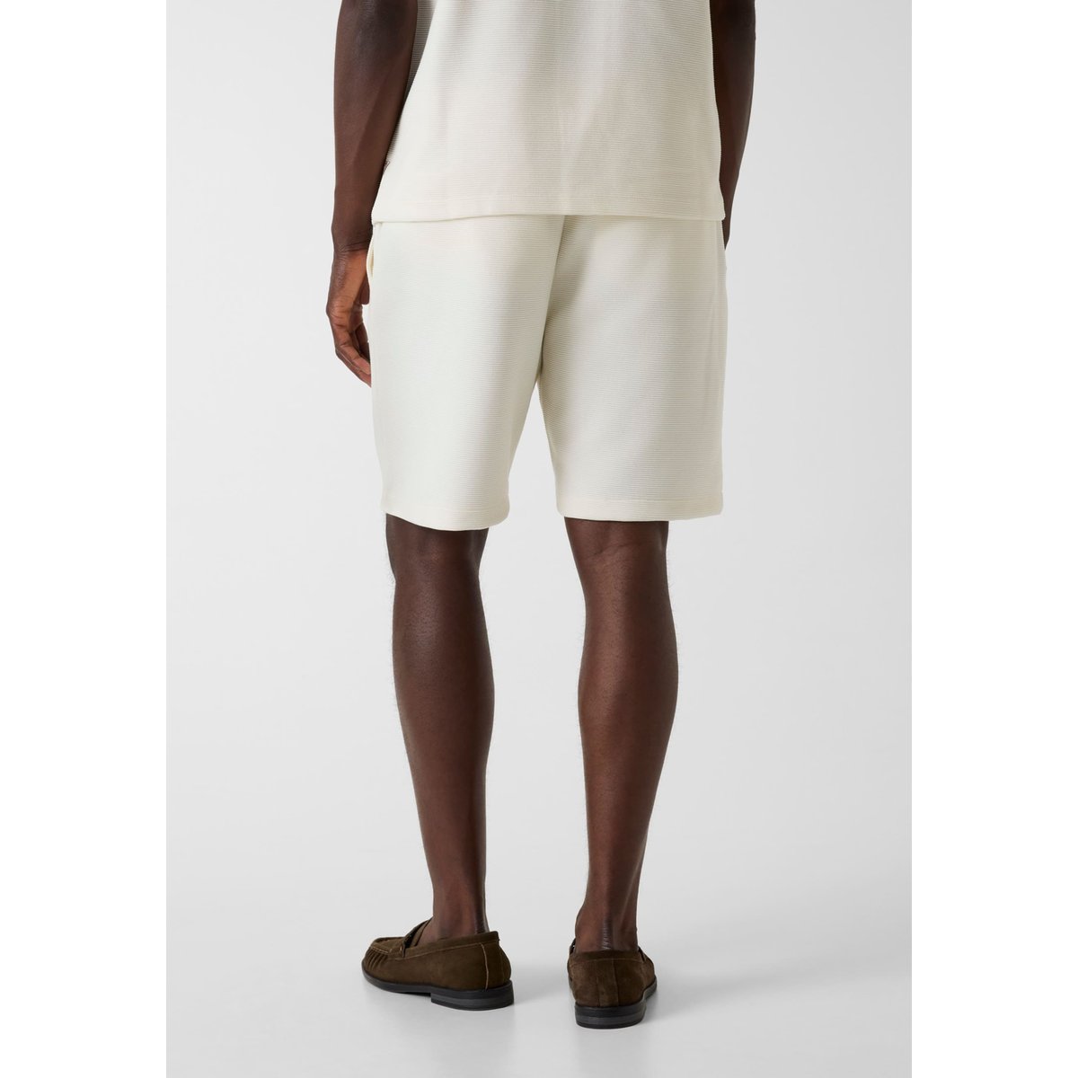 Shorts En Mélange De Viscose crème, GUESS