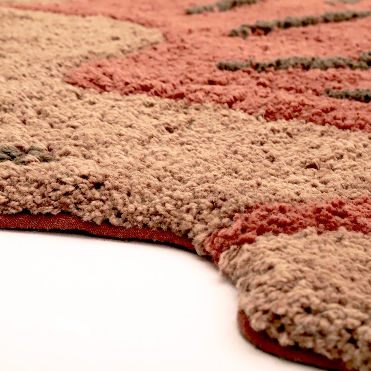 Tapis enfant coton hérisson OLLEN roux, NATTIOT