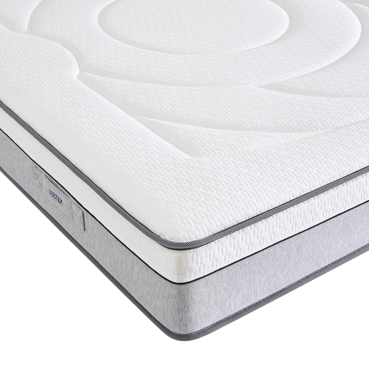 Matelas hybride, ressorts ensachés et mousse Bultex, soutien très ferme, MOVE blanc, BULTEX