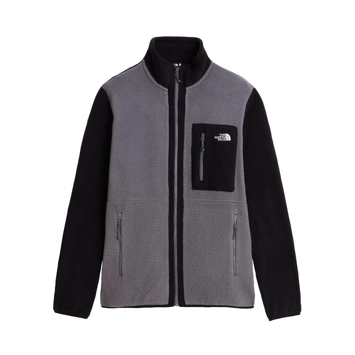 Sweater met rits en opstaande kraag grijs/zwart, THE NORTH FACE
