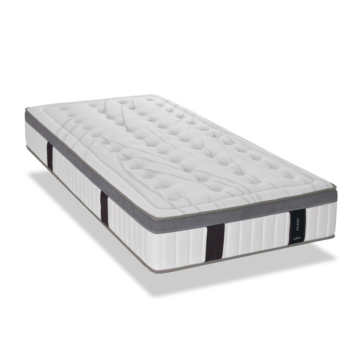 Matelas Mémoire de forme ALTESSE - 27 cm d'épaisseur - Accueil équilibré, soutien ferme blanc, MAISON AUBERTIN