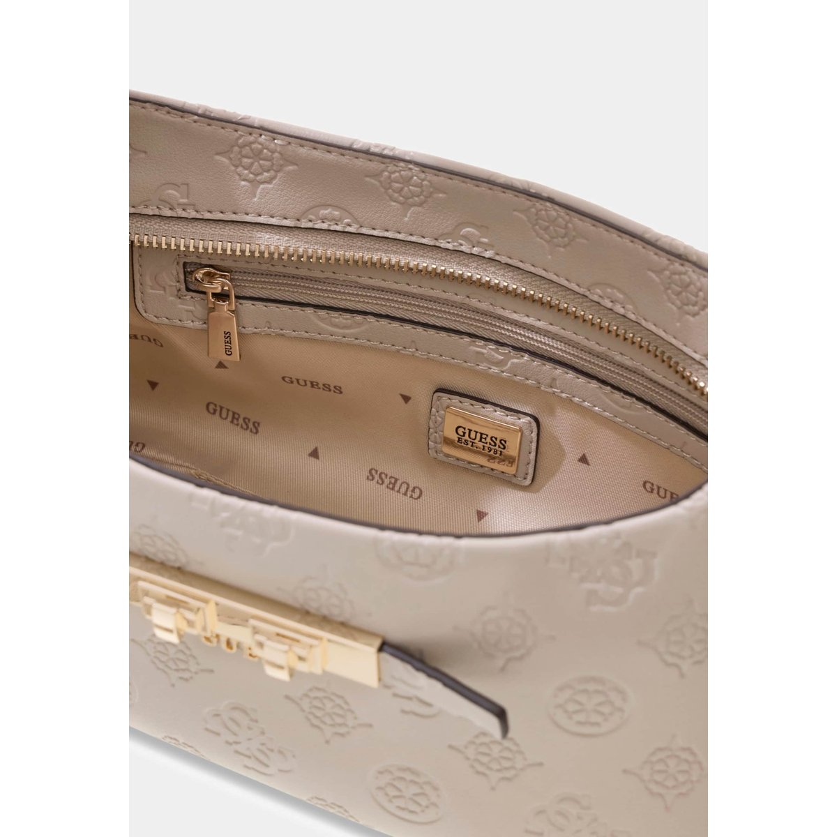 Sac À Épaule Carmella Logo rouge foncé, GUESS