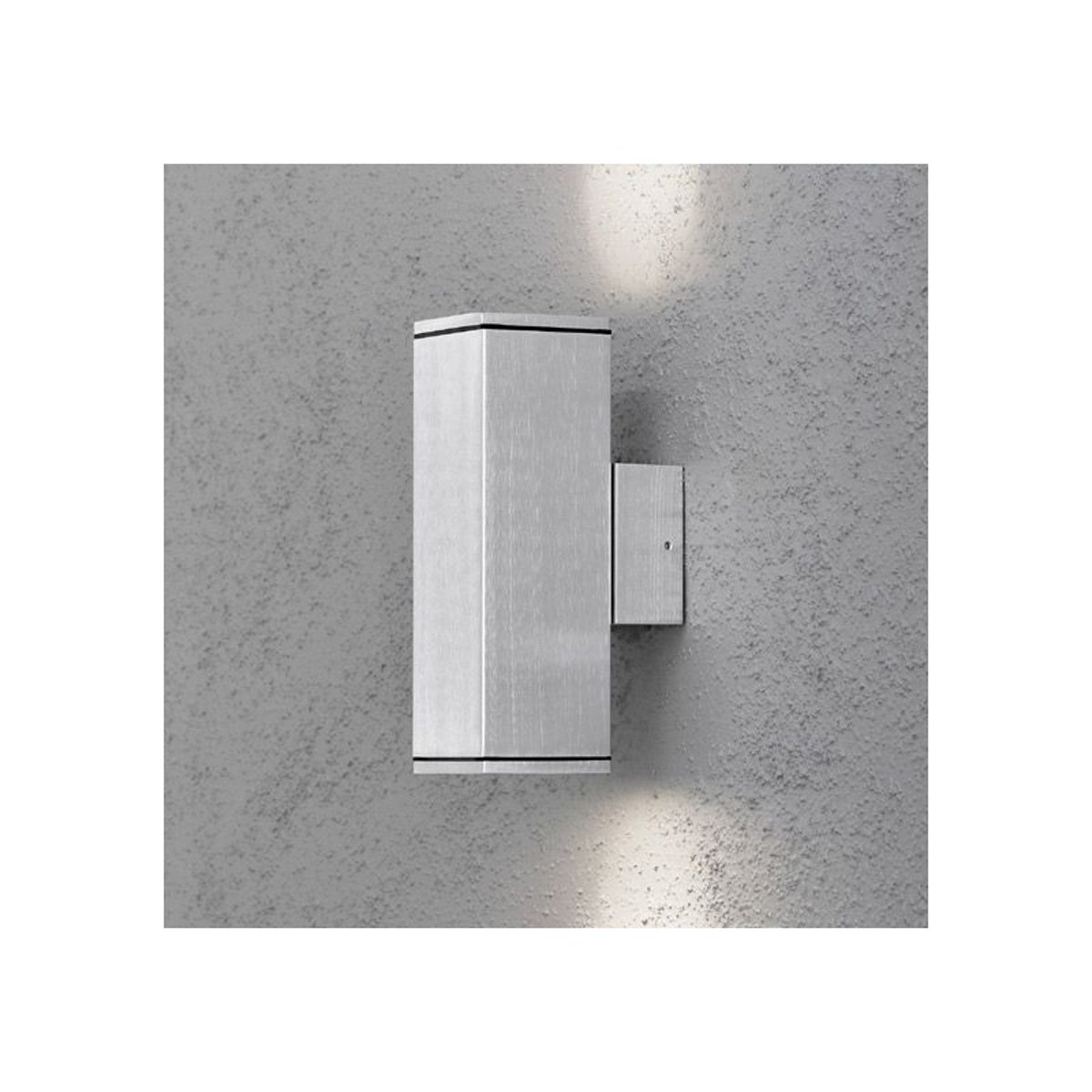 Applique Exterieur Double Cubo Gris Clair gris, MILLUMINE
